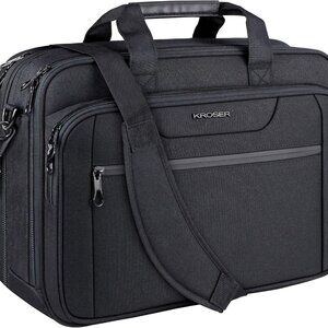 LaptopBag Expandable Laptop Briefcase Fits Up to 17.3Inch Laptop Water-Repellent